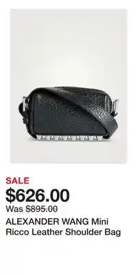 Holt Renfrew ALEXANDER WANG Mini Ricco Leather Shoulder Bag offer