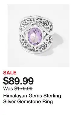 TSC Stores Himalayan Gems Sterling Silver Gemstone Ring offer