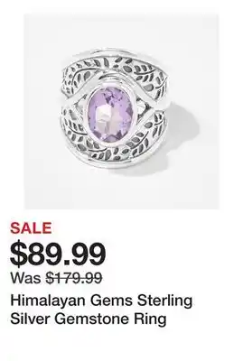 TSC Stores Himalayan Gems Sterling Silver Gemstone Ring offer