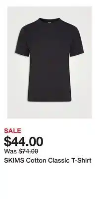 Holt Renfrew SKIMS Cotton Classic T-Shirt offer