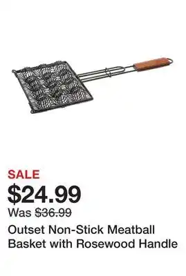 TSC Stores Outset Non-Stick Meatball Basket with Rosewood Handle offer