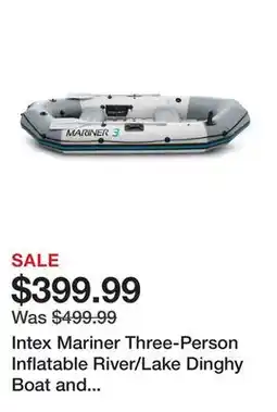 TSC Stores Intex Mariner Three-Person Inflatable River/Lake Dinghy Boat and Oars Set offer