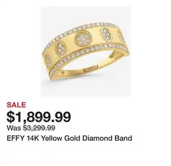 TSC Stores EFFY 14K Yellow Gold Diamond Band offer