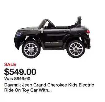 TSC Stores Daymak Jeep Grand Cherokee Kids Electric Ride On Toy Car With Remote Control offer