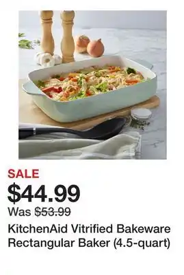 TSC Stores KitchenAid Vitrified Bakeware Rectangular Baker (4.5-quart) offer