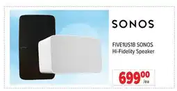 2001 Audio Video FIVE1US1B SONOS Hi-Fidelity Speaker offer