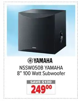2001 Audio Video NSSW050B YAMAHA 8 100 Watt Subwoofer offer