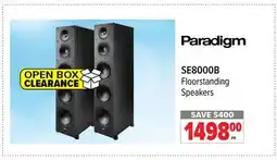2001 Audio Video SE8000B Floorstanding Speakers offer