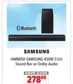 2001 Audio Video SAMSUNG 430W 3.1ch Sound Bar w/Dolby Audio offer