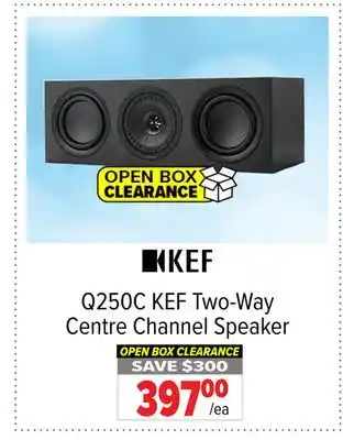 2001 Audio Video Q250C KEF Two-Way Centre Channel Speaker offer