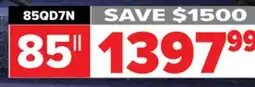 2001 Audio Video 85 4K UHD QUANT DOT 144Hz TV offer