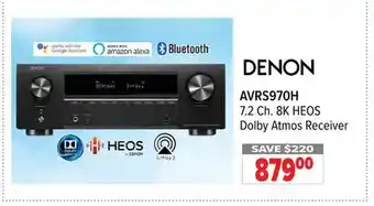 2001 Audio Video AVRS970H 7.2 Ch. 8K HEOS Dolby Atmos Receiver offer
