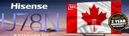2001 Audio Video 55U78N Hisense 55 ULED MiniLED offer