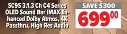 2001 Audio Video 3.1.3 Ch C4 Series OLED Sound Bar IMAX Enhanced Dolby Atmos, 4K Passthru High Res Audio offer