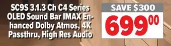 2001 Audio Video 3.1.3 Ch C4 Series OLED Sound Bar IMAX Enhanced Dolby Atmos, 4K Passthru High Res Audio offer
