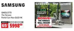2001 Audio Video QN65LST7D The Terrace Partial Sun Neo QLED 4K offer