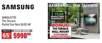 2001 Audio Video QN65LST7D The Terrace Partial Sun Neo QLED 4K offer