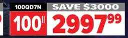2001 Audio Video 100QD7N Hisense 100 Smart TV offer