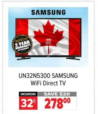 2001 Audio Video SAMSUNG WiFi Direct TV offer