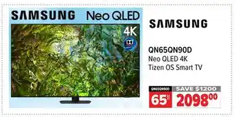 2001 Audio Video SAMSUNG Neo QLED 4K Tizen OS Smart TV offer