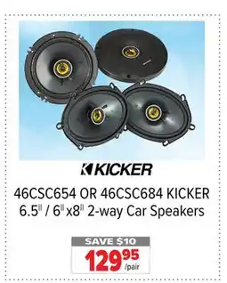2001 Audio Video KICKER 6.5|| / 6|| x8|| 2-way Car Speakers offer