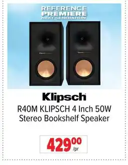 2001 Audio Video R40M KLIPSCH 4 Inch 50W Stereo Bookshelf Speaker offer