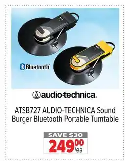 2001 Audio Video ATSB727 AUDIO-TECHNICA Sound Burger Bluetooth Portable Turntable offer