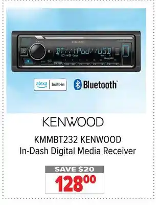 2001 Audio Video KMMBT232 KENWOOD In-Dash Digital Media Receiver offer