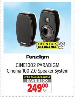 2001 Audio Video PARADIGM Cinema 100 2.0 Speaker System offer