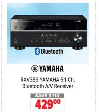 2001 Audio Video YAMAHA 5.1-Ch. Bluetooth A/V Receiver offer