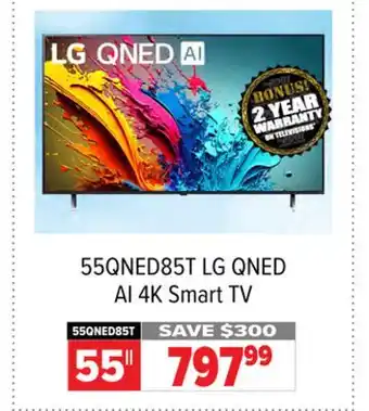 2001 Audio Video 55QNED85T LG 55 QNED AI 4K Smart TV offer