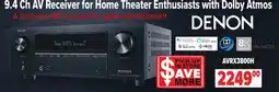 2001 Audio Video 9.4 Ch. AV Receiver For Home Theater Enthusiasts with Dolby Atmos offer