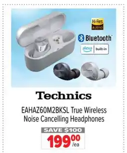 2001 Audio Video EAHAZ60M2BKSL True Wireless Noise Cancelling Headphones offer