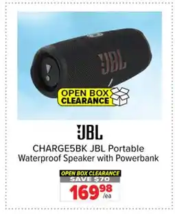 2001 Audio Video CHARGE5BK JBL Portable Waterproof Speaker with Powerbank offer