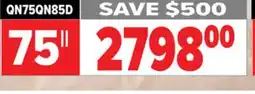 2001 Audio Video SAMSUNG 75 Neo QLED 4K offer