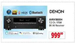 2001 Audio Video 7.2 Ch. 175W 8K AV Receiver offer