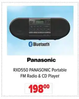 2001 Audio Video RXD550 PANASONIC Portable FM Radio & CD Player offer