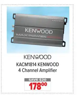 2001 Audio Video KENWOOD 4 Channel Amplifier offer