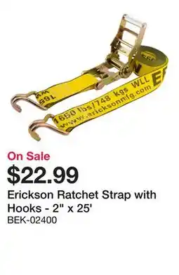 Bumper to Bumper Ratchet Strap with Hooks - 2 x 25' offer