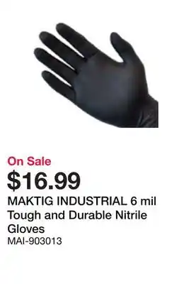 Bumper to Bumper 6 mil Tough and Durable Nitrile Gloves offer