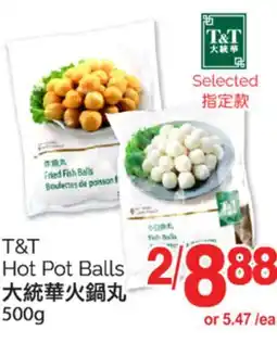 T&T Supermarket T&T HOT POT BALLS 500g offer