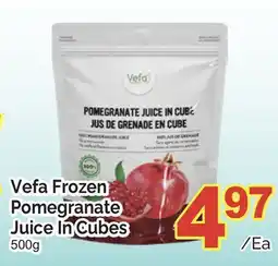 T&T Supermarket VEFA FROZEN POMEGRANATE JUICE IN CUBES, 500G offer