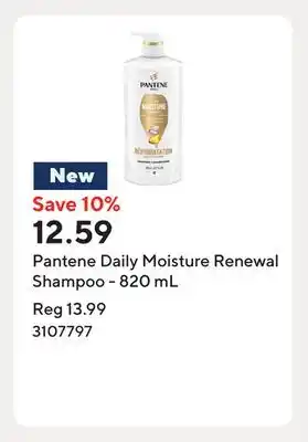 Staples Pantene Daily Moisture Renewal Shampoo - 820 mL offer