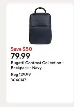 Staples Bugatti Contrast Collection - Backpack - Navy offer