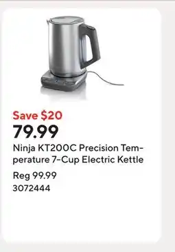 Staples Ninja KT200C Precision Temperature 7-Cup Electric Kettle offer