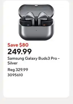 Staples Samsung Galaxy Buds3 Pro - Silver offer