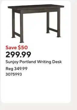 Staples Sunjoy Portland Writing Desk offer