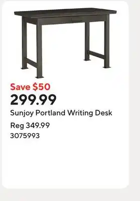 Staples Sunjoy Portland Writing Desk offer