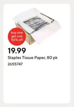 Staples Staples Tissue Paper, 80 pk offer