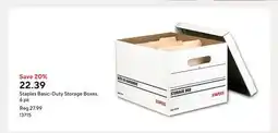 Staples Staples Basic-Duty Storage Boxes, 6 pk offer